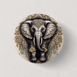 Majestic Elephant Mandala Knapp