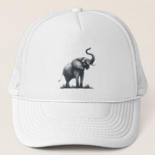 Majestic Elephant med upphöjd trunk Keps