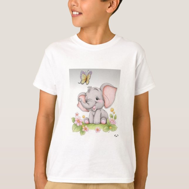 Majestic Elephant: Symbol of Strength and Wisd T Shirt (Framsida)