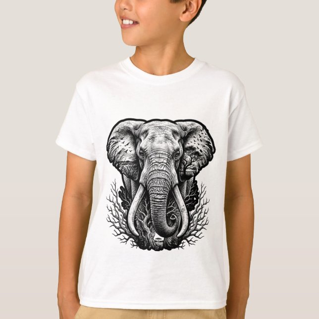 Majestic Elephant T-Shirt (Framsida)