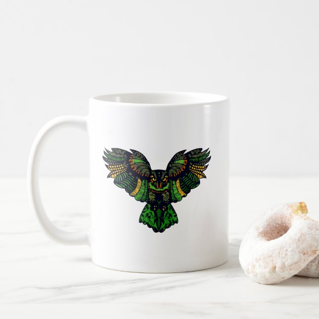 Majestic Emerald Uggla Kaffemugg (Med munk)