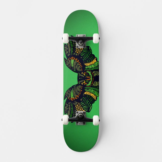 Majestic Emerald Uggla Mini Skateboard Bräda 18,5 Cm (Framsida)