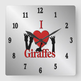 Majestic Emerald Uggla Roman Numerals Fyrkantig Klocka