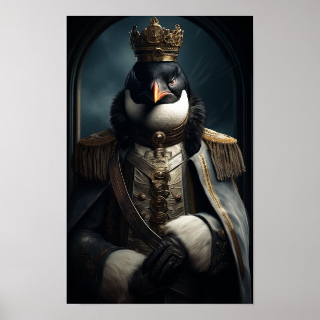Majestic Emperor Penguin of Antarctica - Stunning Poster (Framsidan)