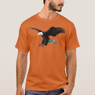 Majestic Flies American Örn Photo Porträtt T Shirt