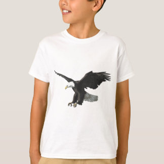 Majestic Flies American Örn Photo Porträtt T Shirt
