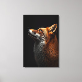 Majestic Fox Portrait, Strength & Royal Confidence Canvastryck