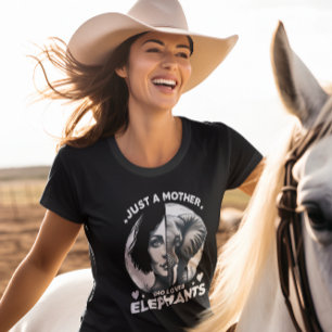 Majestic Fusion: Elephant Woman T Shirt