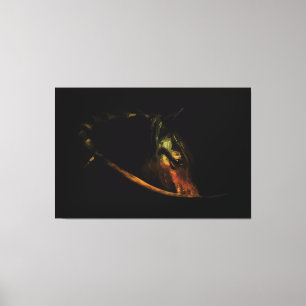 Majestic Gaze: Fine Art Horse Porträtt Canvastryck