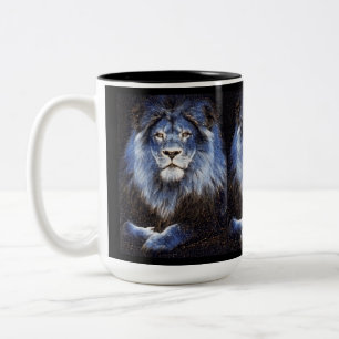 Majestic Gnistra Lejon Två-Tonad Mugg