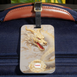 Majestic Golden Dragon och Ivory Bagagebricka