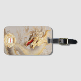 Majestic Golden Dragon och Ivory Bagagebricka
