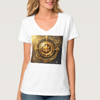 Majestic Golden Laurel Emblem T Shirt
