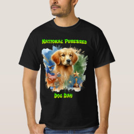 Majestic Golden Retriever with Trophy and Stars T Shirt