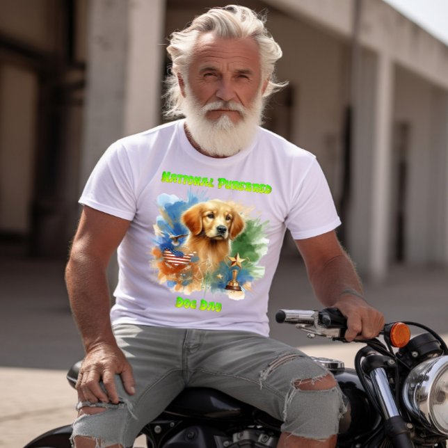 Majestic Golden Retriever with Trophy and Stars T Shirt (Skapare uppladdad)