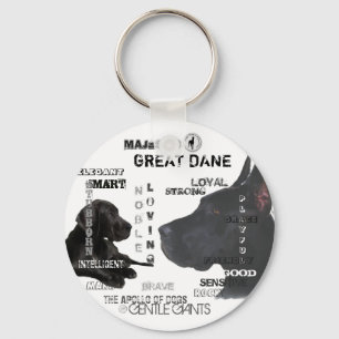Majestic Great dane Nyckelring