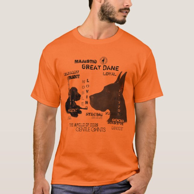 Majestic Great dane Tee Shirt (Framsida)