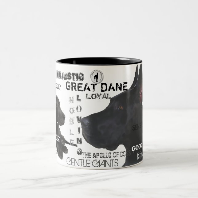 Majestic Great dane Två-Tonad Mugg (Center)