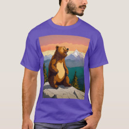 Majestic Grizzly Bear in the Forest T-Shirt" T Shirt