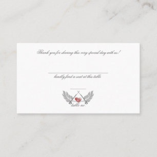 Majestic Guards Hearts Bröllop Place Card Placeringskort