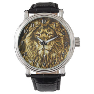 Majestic Guld Lejonare Armbandsur