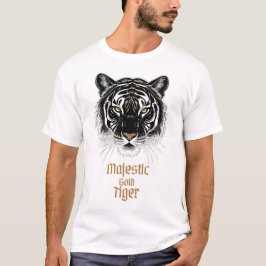 Majestic Guld Tiger T Shirt