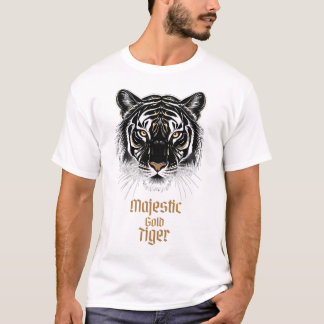Majestic Guld Tiger T Shirt