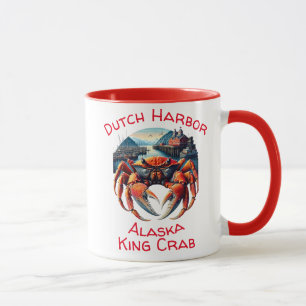 Majestic Harbour Sentinel A Vibrant Crab Mugg