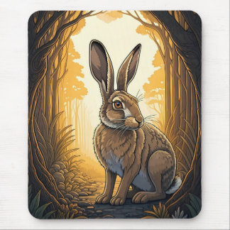 Majestic Hare in Enchanted Forest Musmatta