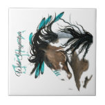 Majestic Horse by Bihrle Vild Imagination Kakelplatta<br><div class="desc">En del av min majestiska serie av originalmålningar av hästar.</div>