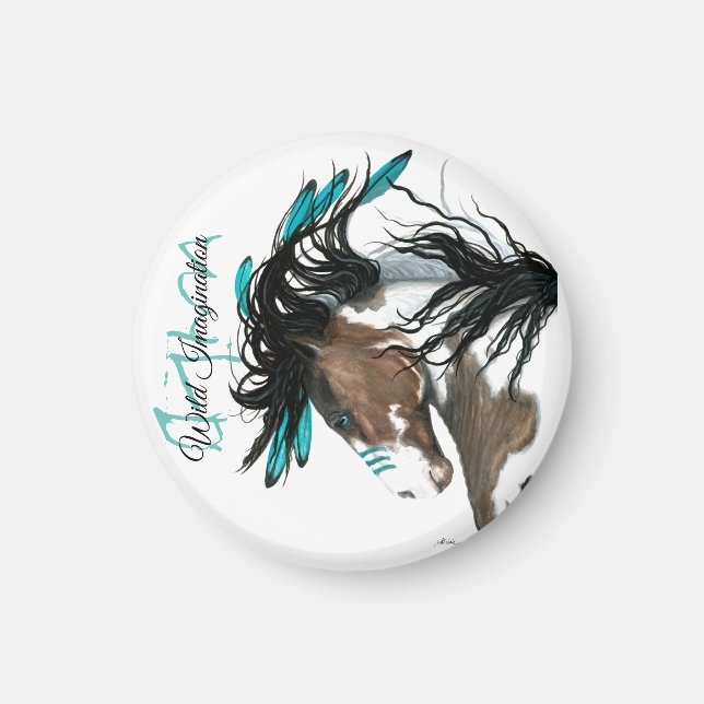Majestic Horse by Bihrle Vild Imagination Magnet (Framsidan)