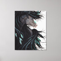 Majestic Horse Canvas Art Print by Bihrle