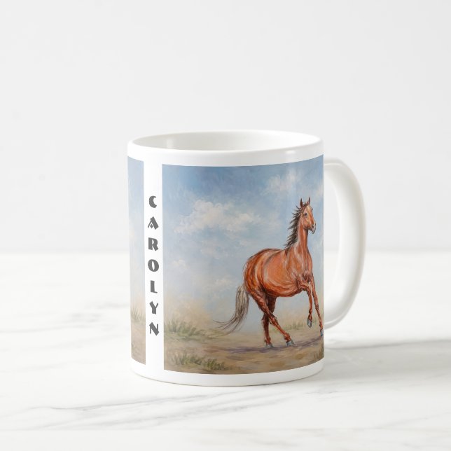 Majestic Horse Classic Kaffemugg (Framsida höger)
