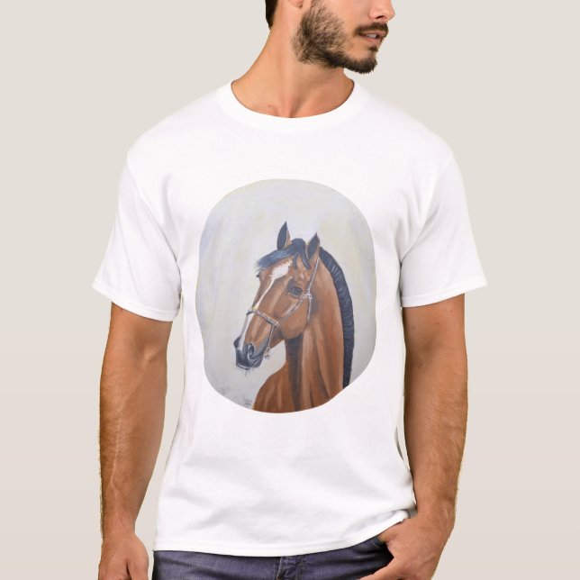 Majestic Horse Portrait T-Shirt (Framsida)