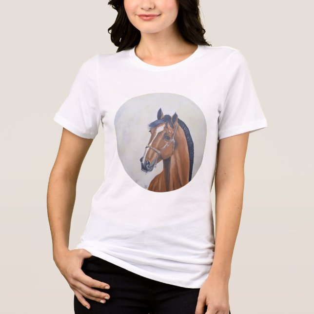 Majestic Horse Portrait T-Shirt (Framsida)