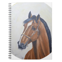 Majestic Horse Portrait T-Shirt Anteckningsbok