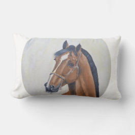 Majestic Horse Portrait T-Shirt Lumbarkudde