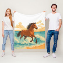 Majestic Horse Rising from the Sea Power and Free