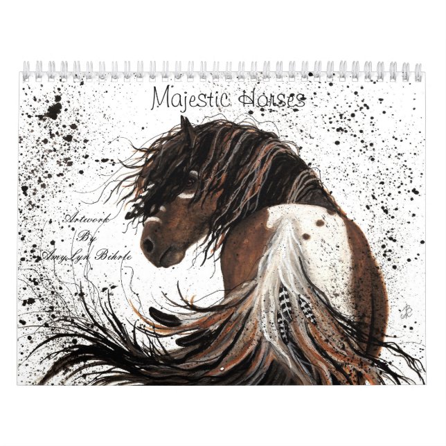 Majestic Horses Art by Bihrle Calendar Kalender (Omslag)
