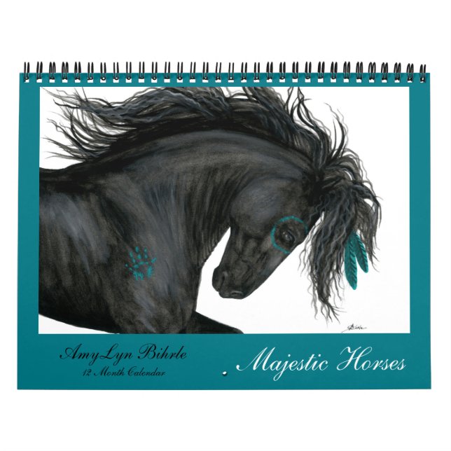 Majestic Horses Calendar av BiHrLe Kalender (Omslag)
