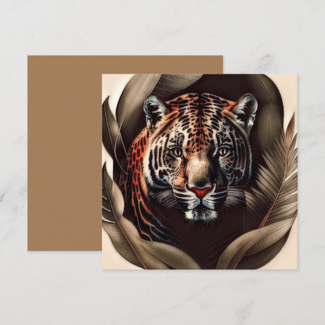 Majestic Jaguar - Kung i Jungle Kort (Fram/baksida)