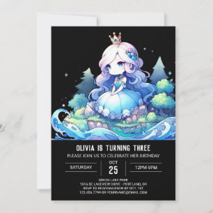 Majestic Kids Princess Birthday Inbjudningar
