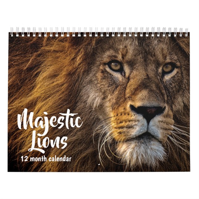 Majestic Lejon 2026 Kalender (Omslag)