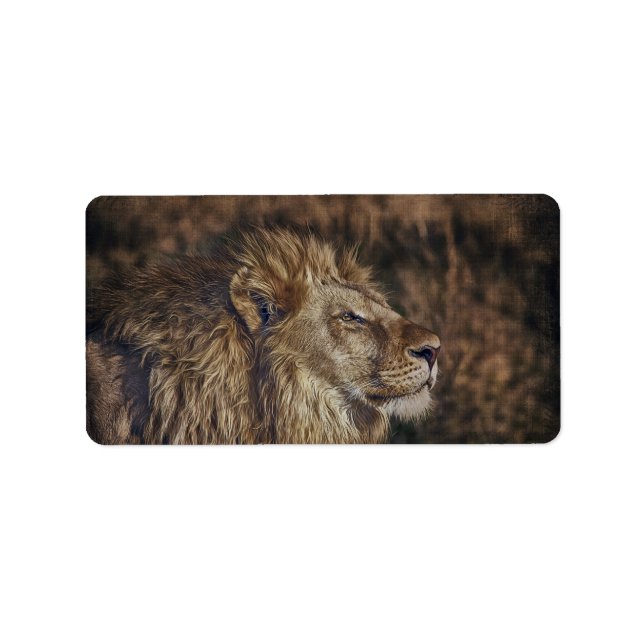 Majestic Lejon Adressetikett (Framsidan)