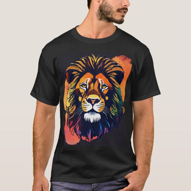 Majestic Lejon Art T-Shirt (Framsida)