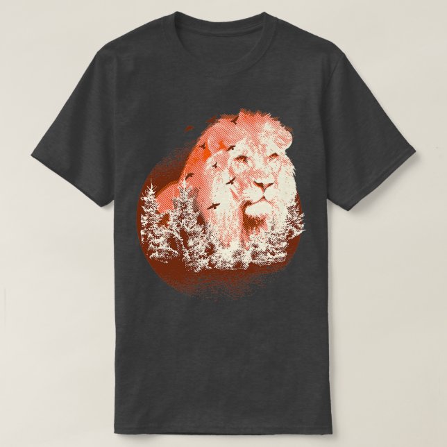 Majestic Lejon Artwork T Shirt (Design framsida)