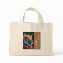 Majestic Lejon Chinese Calligraphy Tote Bag