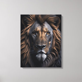 Majestic Lejon Gaze Canvastryck