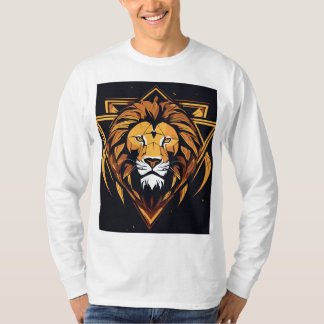 "Majestic Lejon Graphic White T-Shirt" T Shirt