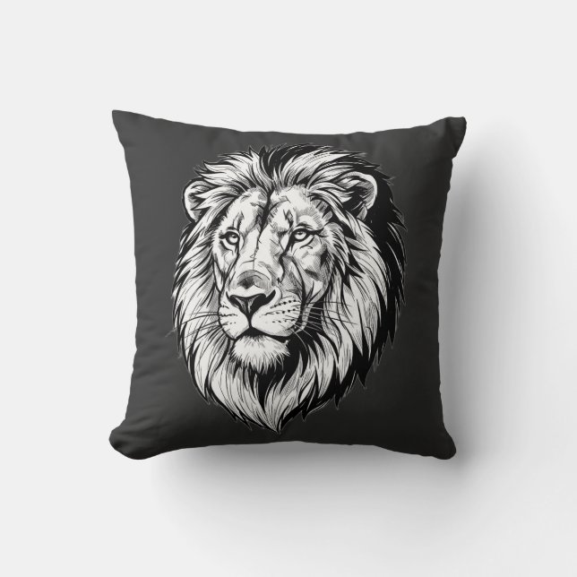 Majestic Lejon Head Kudde (Framsida)